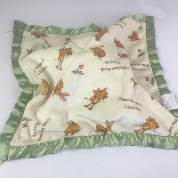Guess How Much I Love You Bunny Security Blanket Lovey 14" To the Moon and Back - Picture 10 of 11